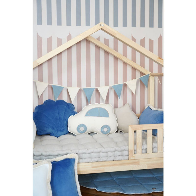 Stoff-Wimpelgirlande „Soft Denim“