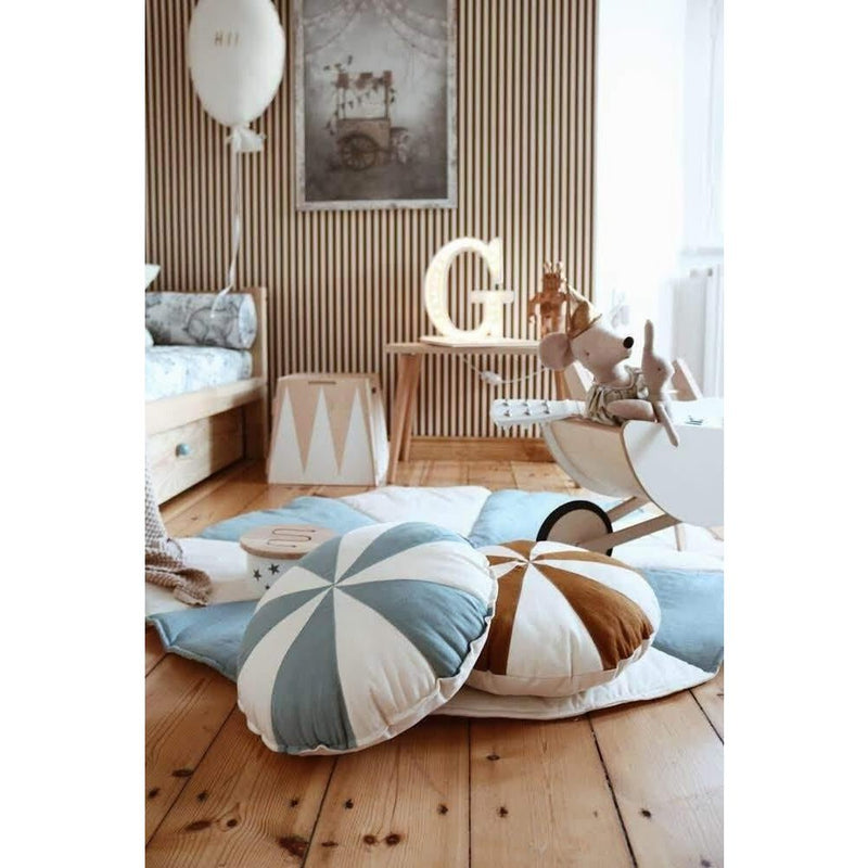 Patchwork-Kissen „Blue Candy“