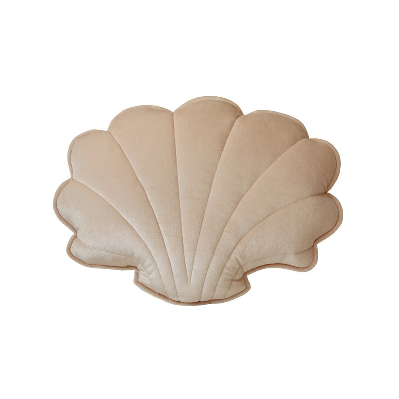 Samt-Muschelkissen „Cream Pearl“