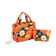 Kosmetiktaschen-Set „Picknick mit Blumen“ – 2-teilig