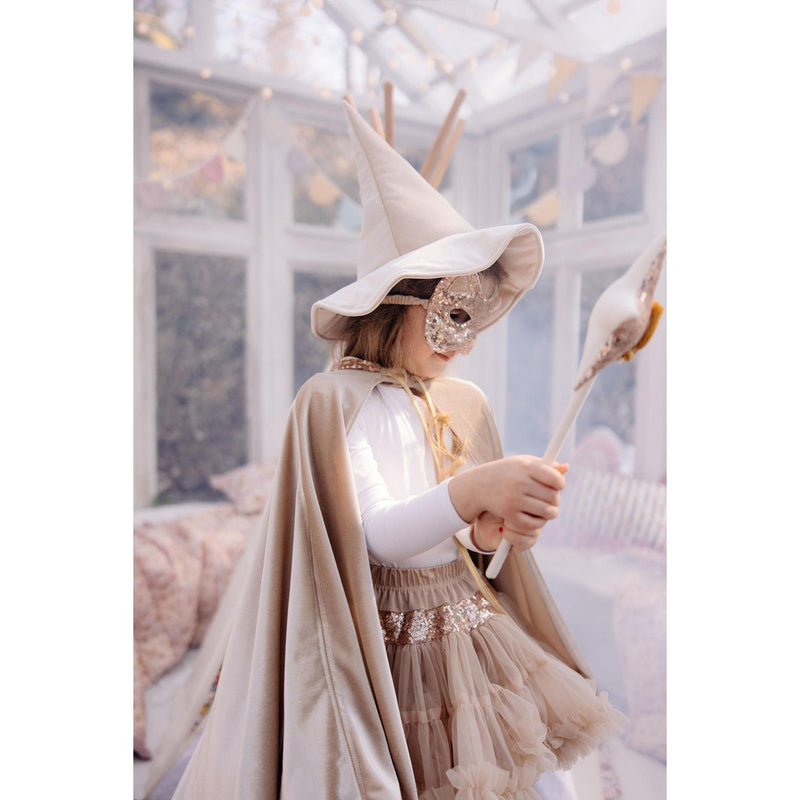 Samt-Katzenmaske „Champagne Rose“