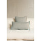 Baumwoll-Nackenkissen „Brown Blue Stripe“