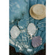 Leinen-Muschelgirlande „Dirty Blue“