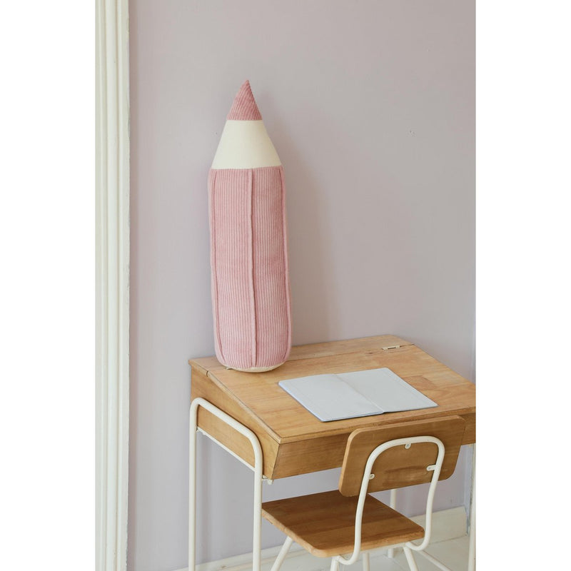 Cord-Buntstiftkissen „Pink“