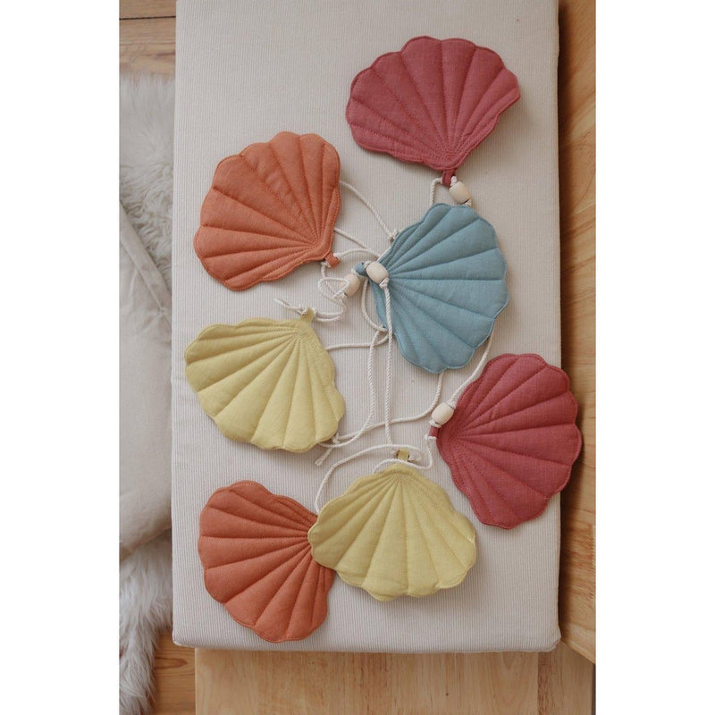 Leinengirlande „Sunset Shells“