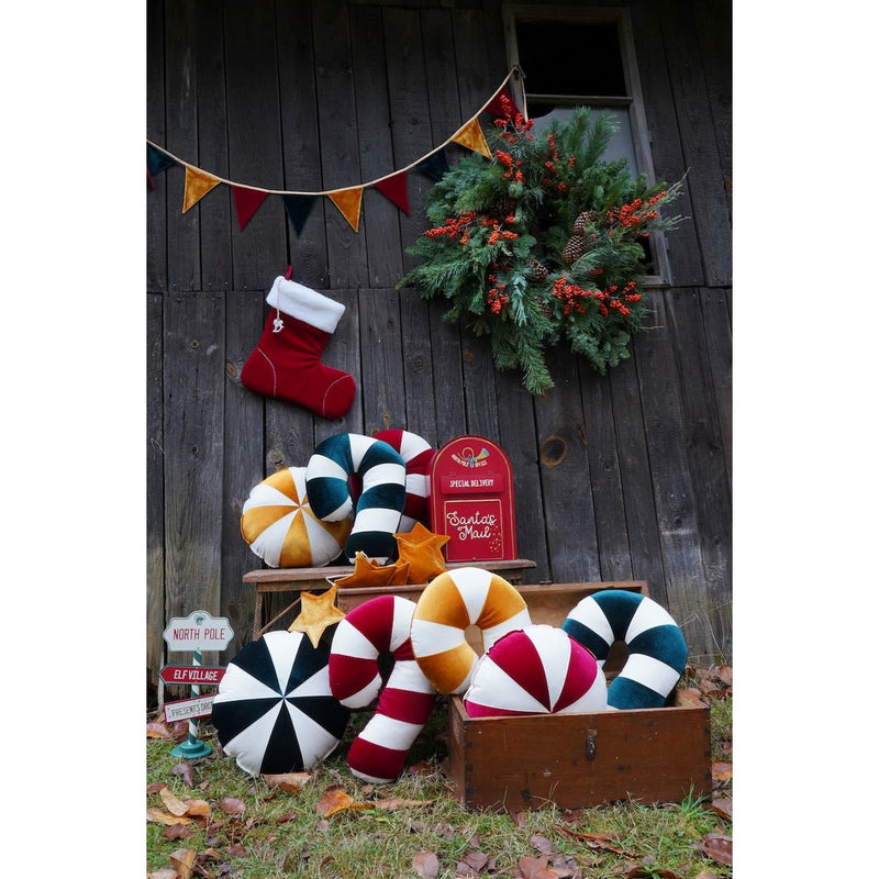 Samtgirlande „Frohe Weihnachten“
