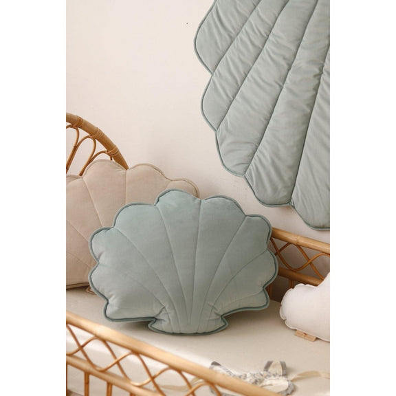 Moi Mili Samt-Muschelkissen „Powder Mint“ – Produktfoto 8
