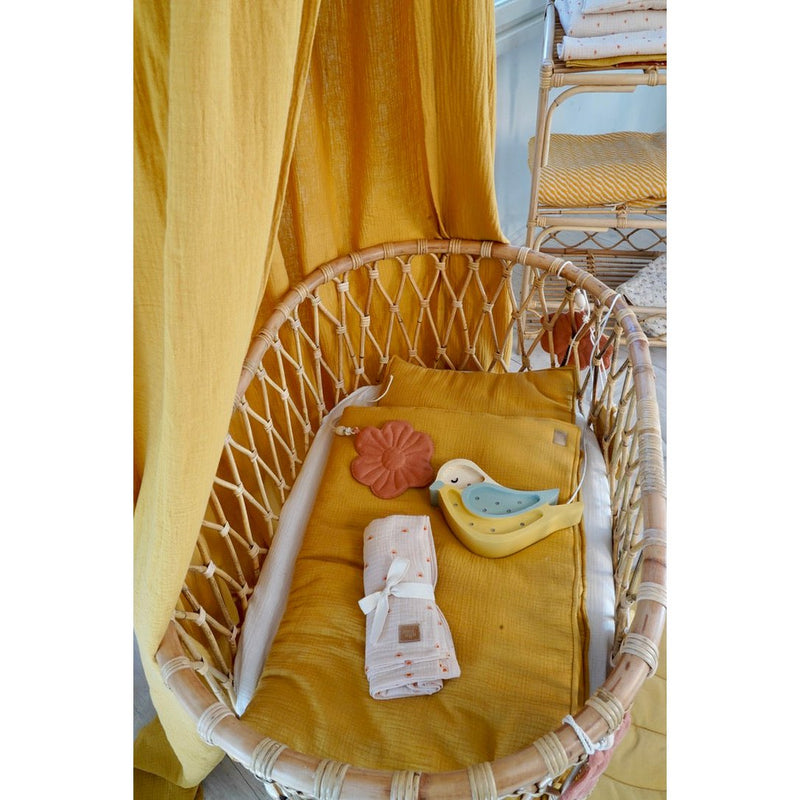 Musselin-Kinderdecken-Set „Ocker“