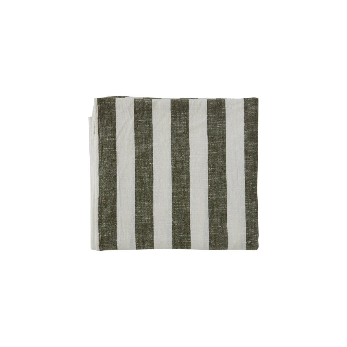 Gestreifte Tischdecke – 200 × 140 cm – Olive – H200 × B140 cm von OYOY Living Design