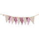 Paillettengirlande „Rosa und Beige“