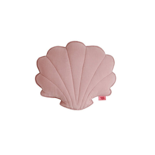 Leinen-Muschelkissen „Powder Rose“