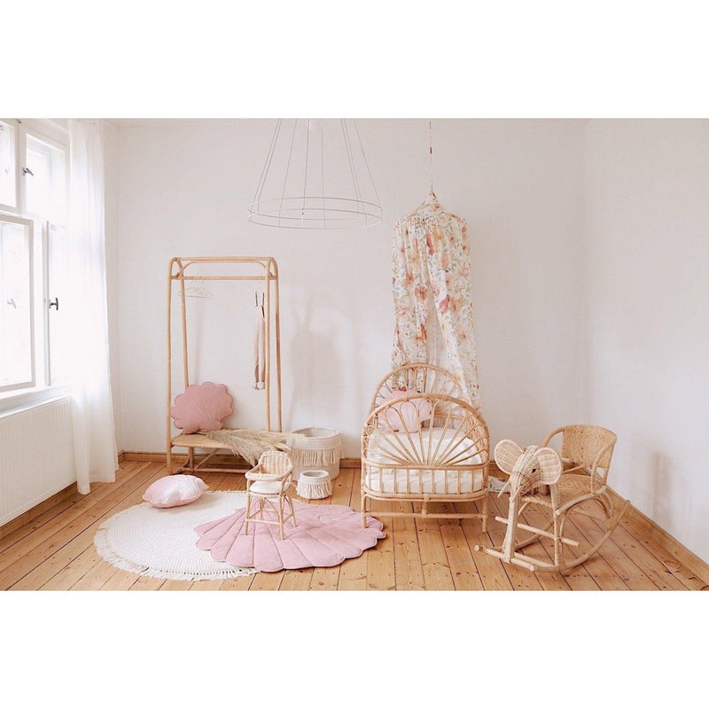 Samt-Muschelkissen „Blush Shell“