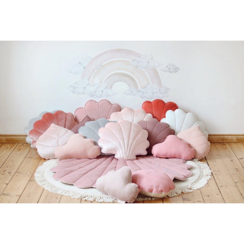 „Soft Pink“ Samt-Shell-Matte