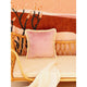 Samtkissen mit Fransen „Blush Rose“