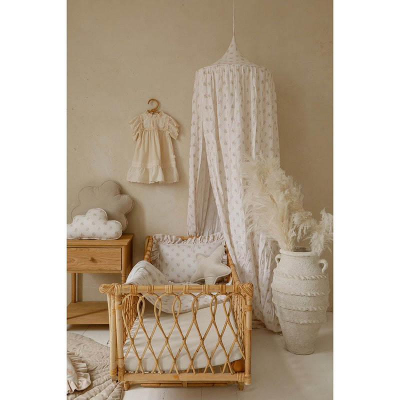 Musselin-Baldachin „Boho Flowers“