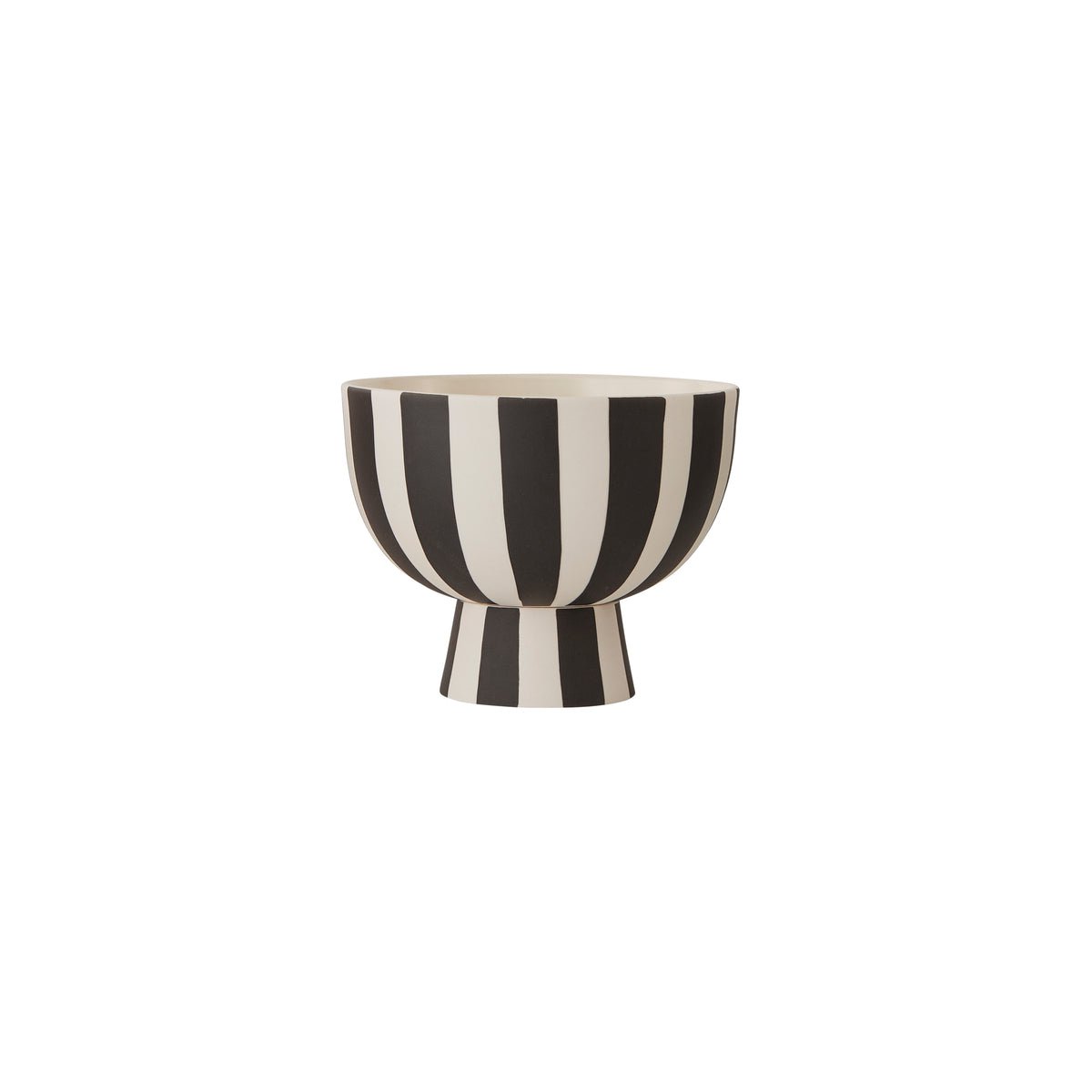 Toppu Mini-Schüssel – Weiß/Schwarz – Ø12,6 × H10 cm von OYOY Living Design