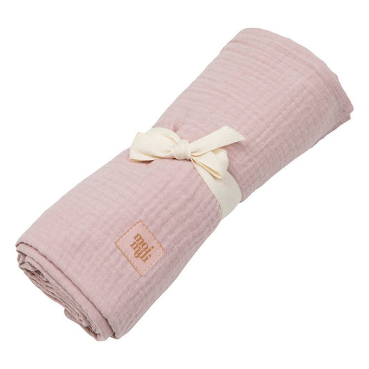 Moi Mili Musselin-Wickeldecke „Baby Pink“ – Produktfoto 2