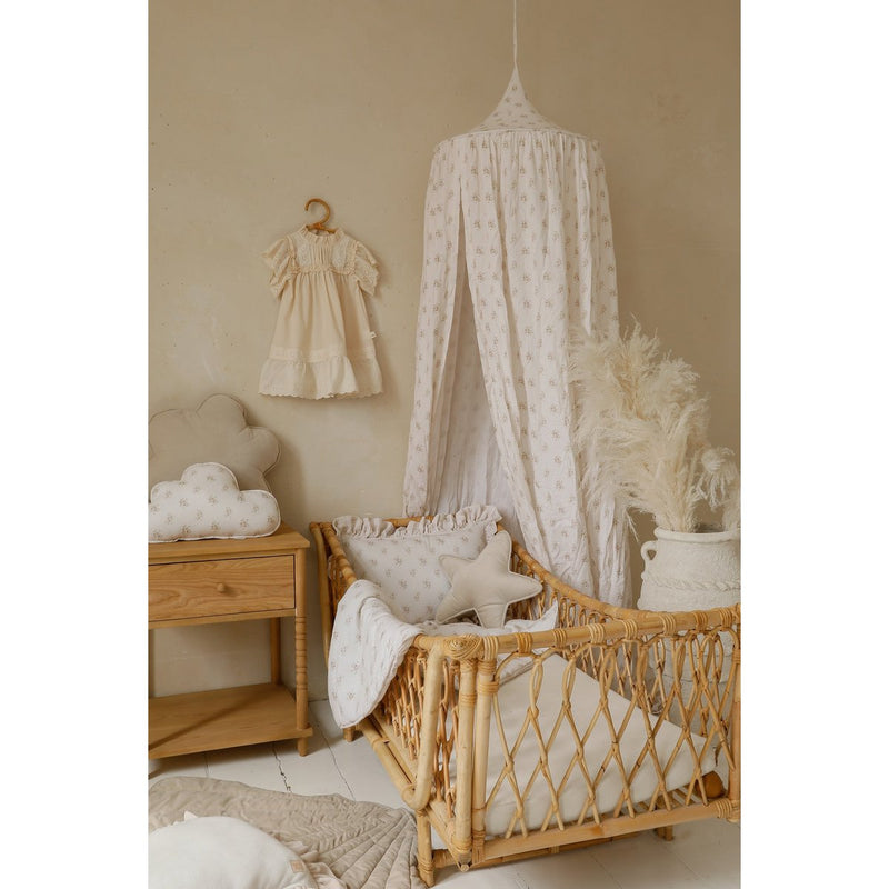 Musselin-Baldachin „Boho Flowers“