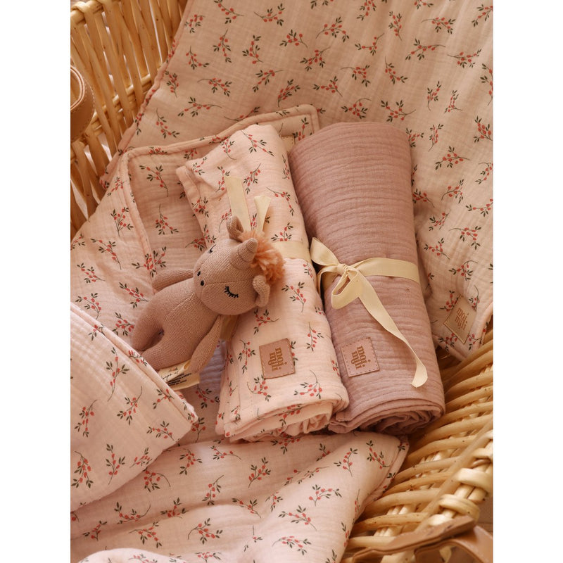 Musselin-Wickeldecke „Baby Pink“