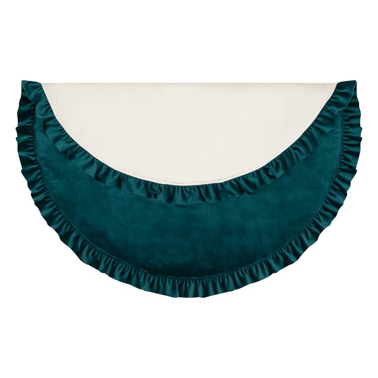 Samt-Spielmatte „Emerald“ mit Rüschen