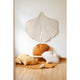 Ginkgo-Blatt-Matte aus Samt „Creme“