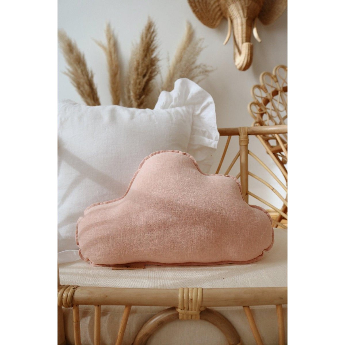 Moi Mili Leinen-Wolkenkissen „Soft Blush“ – Produktansicht