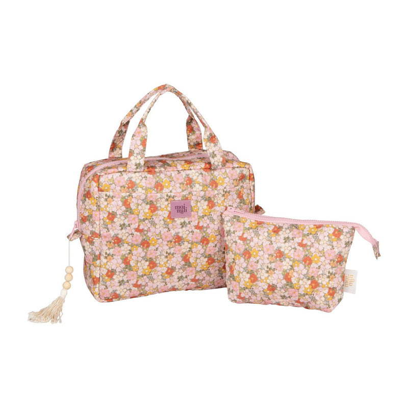 Kosmetiktaschen-Set „Grüner Garten“ – 2-teilig