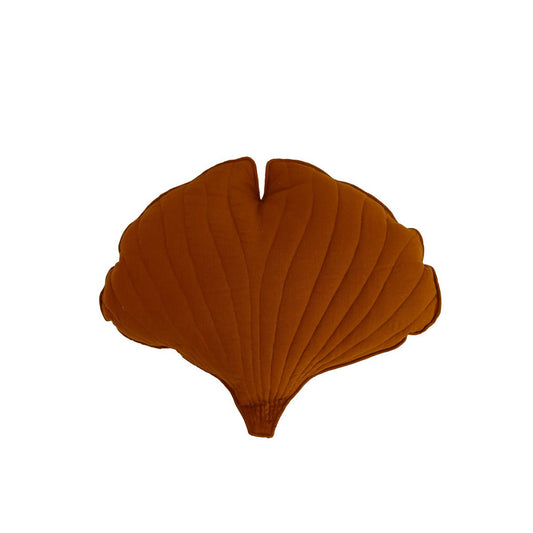 Moi Mili Leinen-Ginkgokissen „Caramel Ginkgo“ – Produktfoto 2