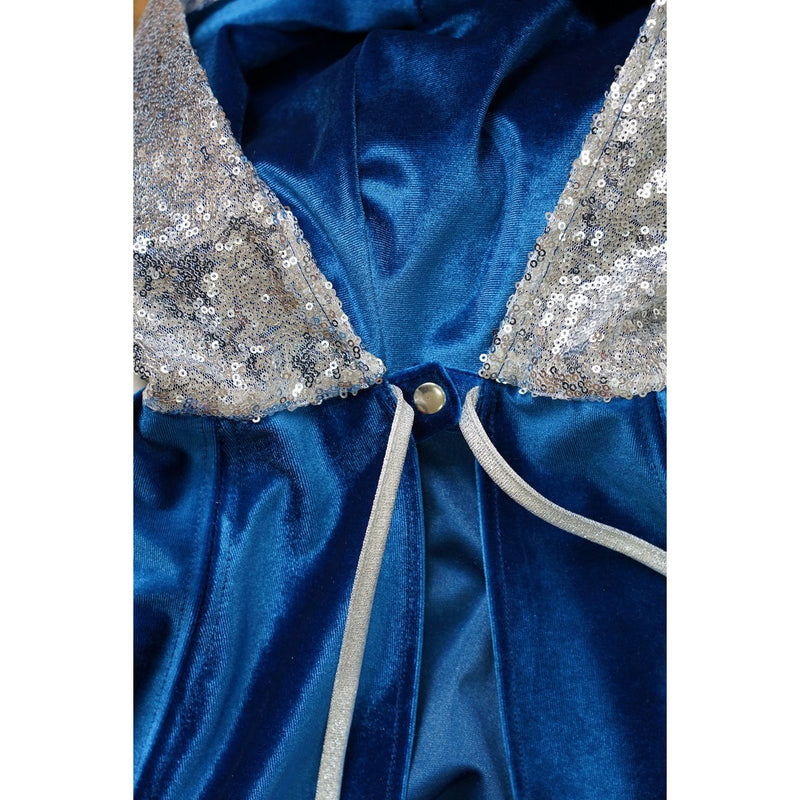 Zauberumhang „Snow Queen“ – Blau und Silber