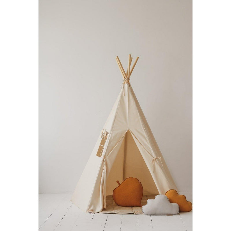 Tipi-Set „Natural Beige“ mit Spielmatte