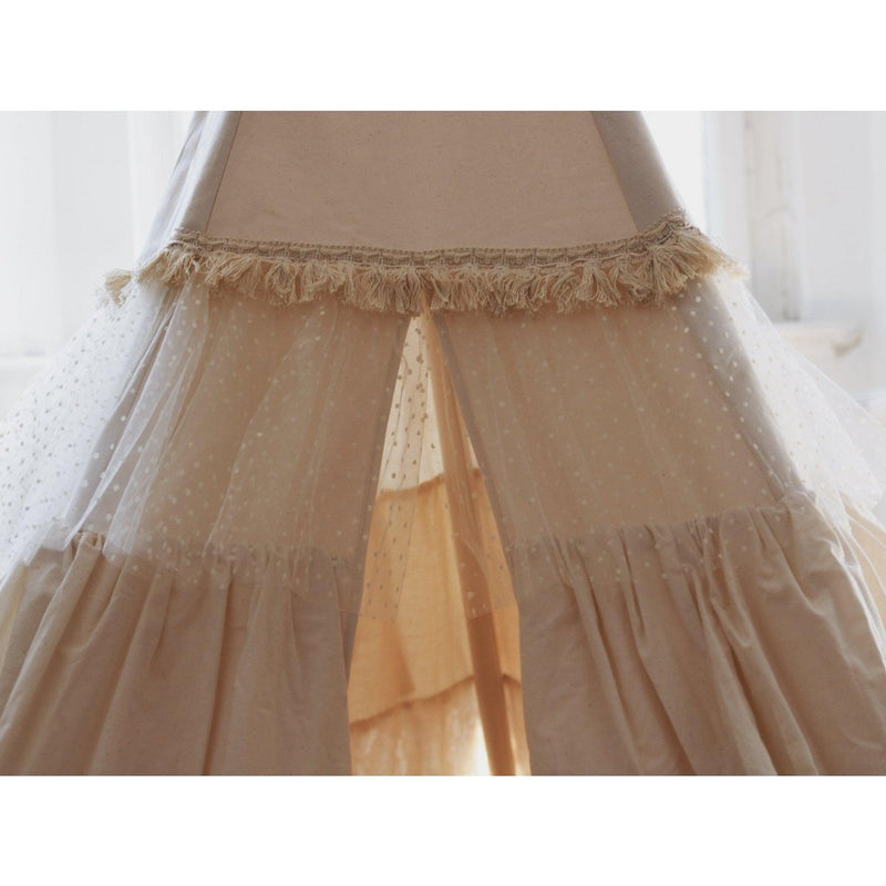 Moi Mili Tipi-Zelt mit Rüschen „Shabby Chic“ – Produktfoto 9