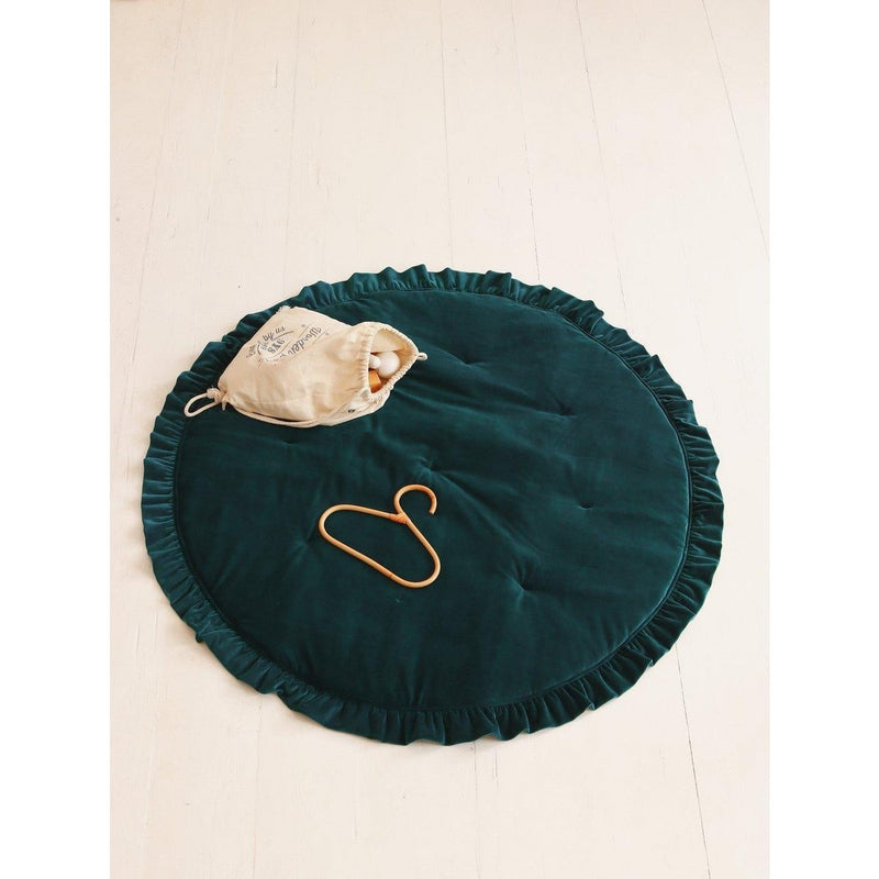 Samt-Spielmatte „Emerald“ mit Rüschen
