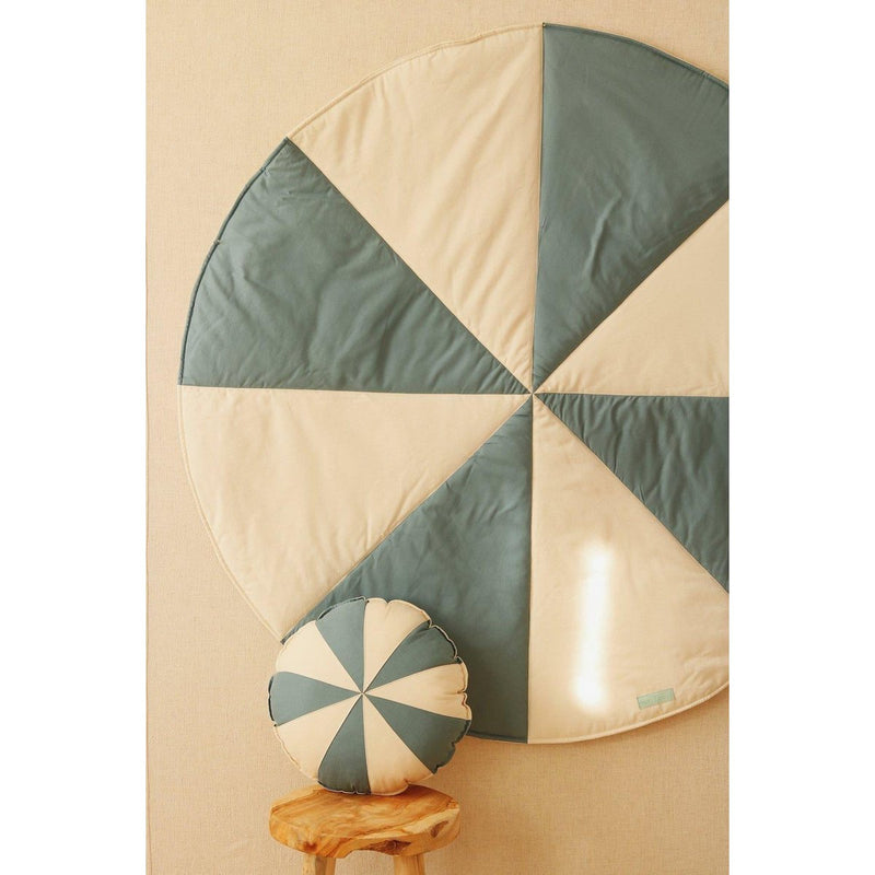 Runde Patchwork-Matte „Blue Candy“
