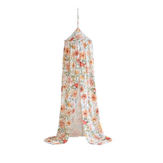 Baumwoll-Baldachin „Flower Power“