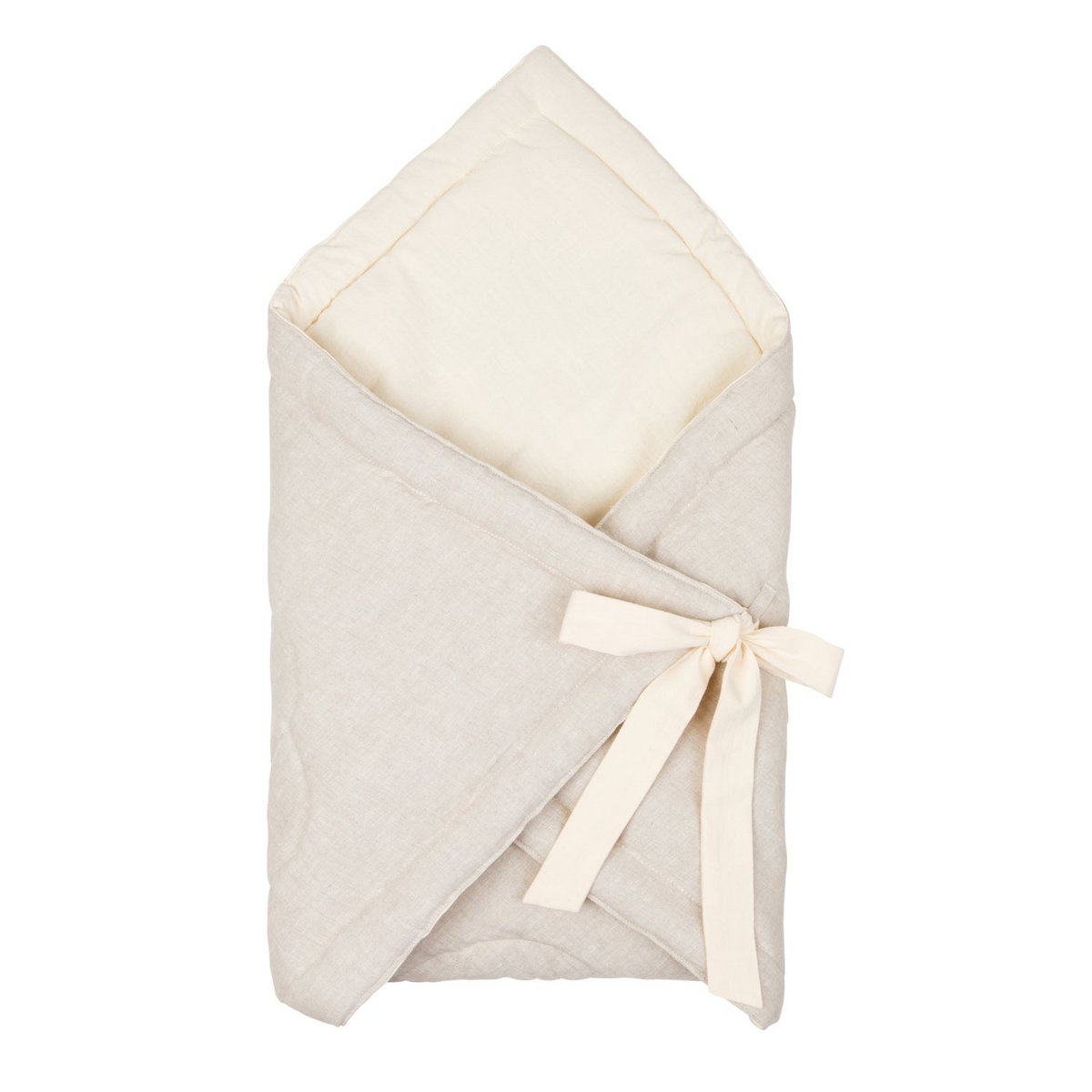 Leinen-Wickeldecke „Shell Sand“