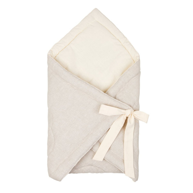 Leinen-Wickeldecke „Shell Sand“