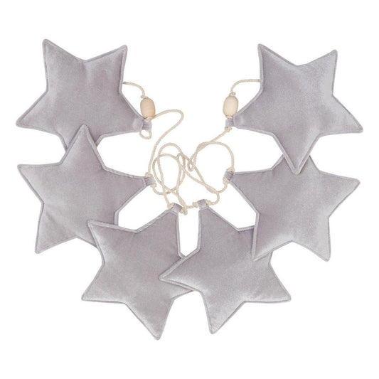 Samt-Sterngirlande „Silver Dust“