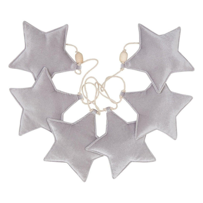 Samt-Sterngirlande „Silver Dust“