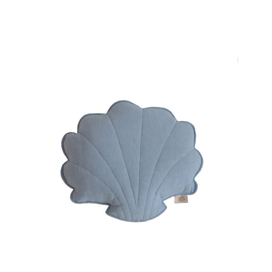 Moi Mili Muschelkissen aus Leinen „Babyblau“ – Produktfoto 2