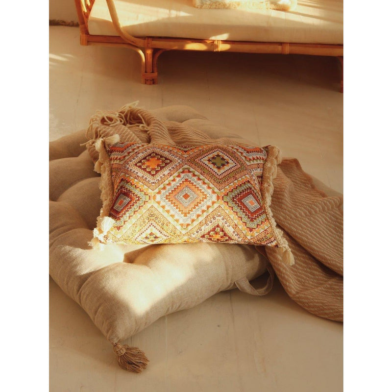 Kissen „Boho Tribe“ mit Fransen