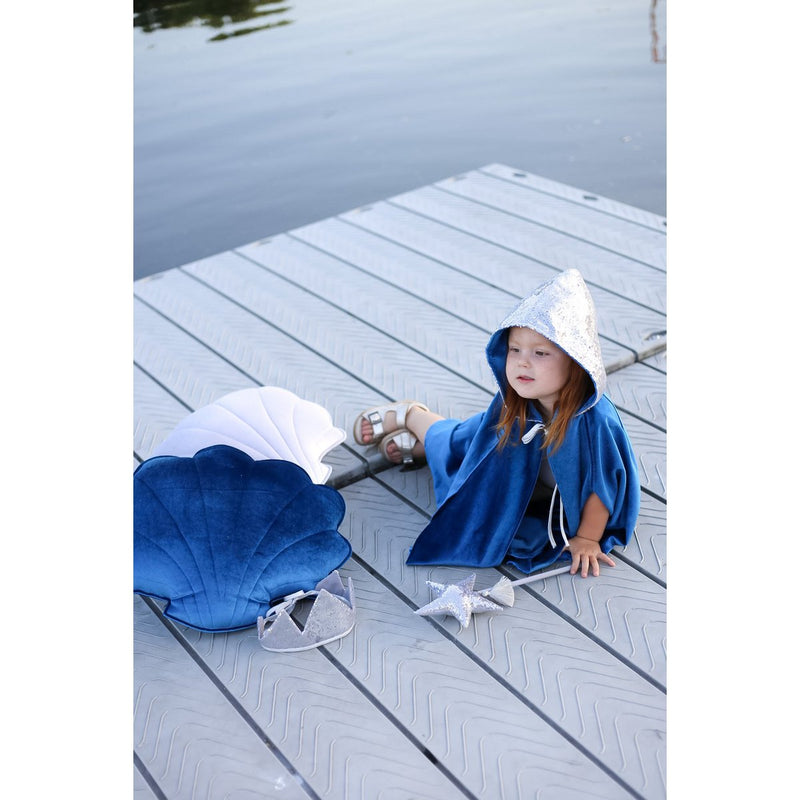 Zauberumhang „Snow Queen“ – Blau und Silber