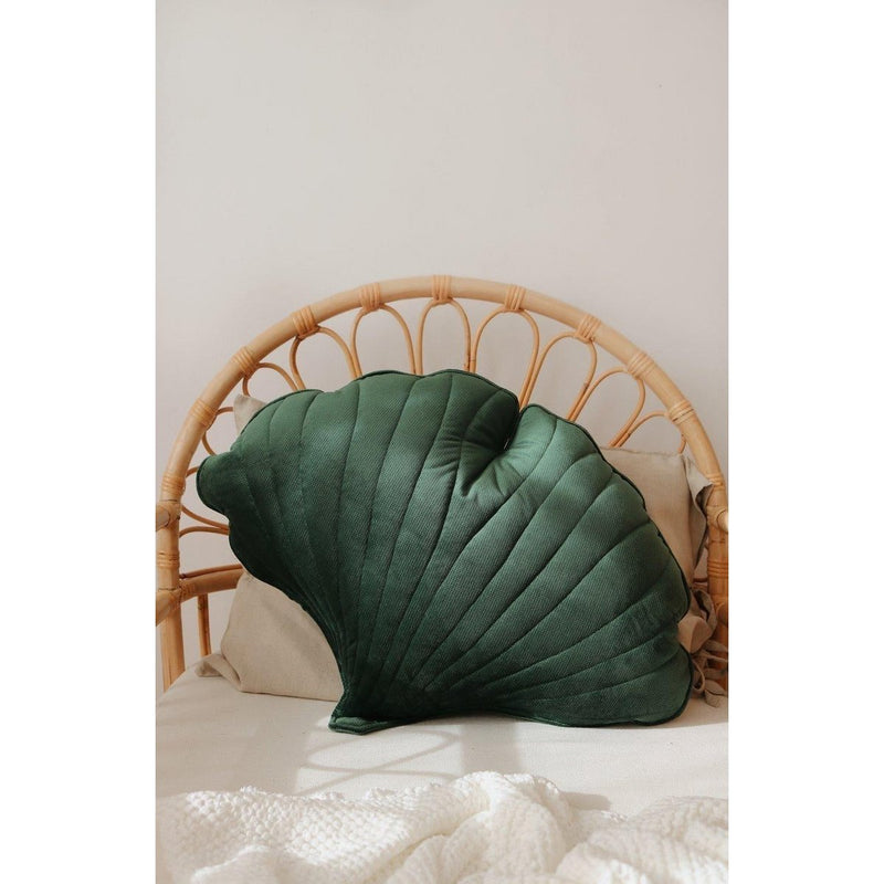 Samt-Ginkgokissen „Forest Green“