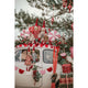 Weihnachts-Lollipop-Kissen „Rot kariert“