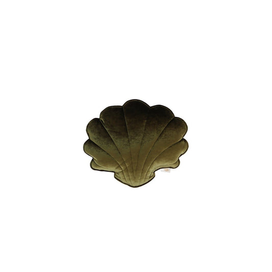 Moi Mili Samt-Muschelkissen „Khaki Pearl“ – Produktfoto 2