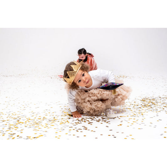 Moi Mili „Goldene Pailletten“ Märchenkrone und Zauberstab-Zauberset – Produktfoto 2
