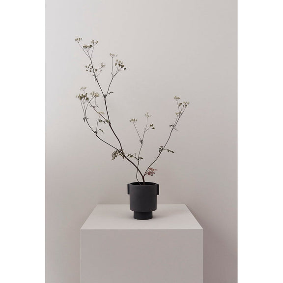 Inka Kana Topf – mittel – Anthrazit – Ø15 × H16 cm von OYOY Living Design – weitere Produktansicht 2