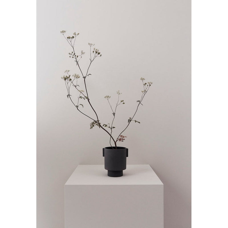 Inka Kana Topf – mittel – Anthrazit – Ø15 × H16 cm von OYOY Living Design – weitere Produktansicht 2