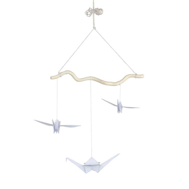 Origami-Mobile „White Cranes“
