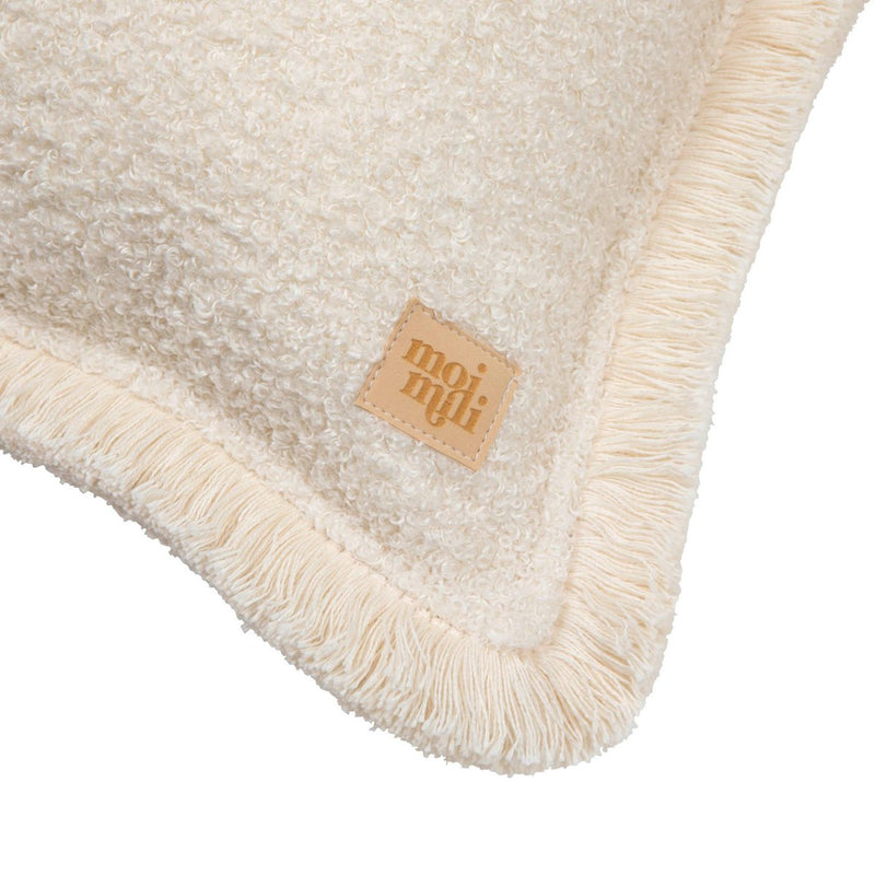 Bouclé-Nackenkissen „Soft Cream“