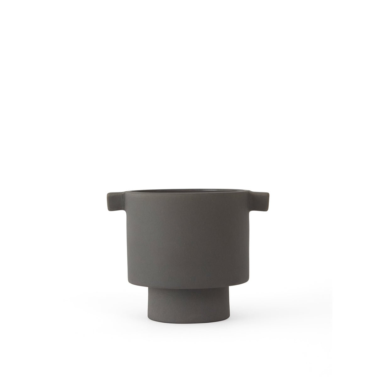 Inka Kana Topf – klein – Anthrazit – Ø10,5 × H10,5 cm von OYOY Living Design